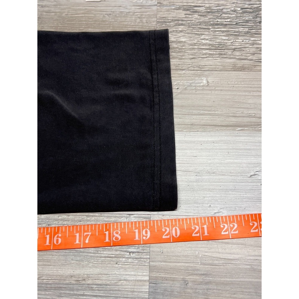 Womens Black Nike Dri Fit Capri Leggings Gym Jogger Yoga Pants Size M Hip Swoosh - Picture 6 of 6